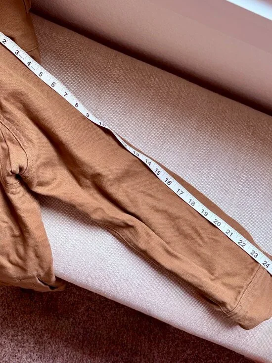 Duluth Trading Co Brown Shirt Jacket Mens Large Heavy Cotton Workwear Utility - Picture 8 of 9